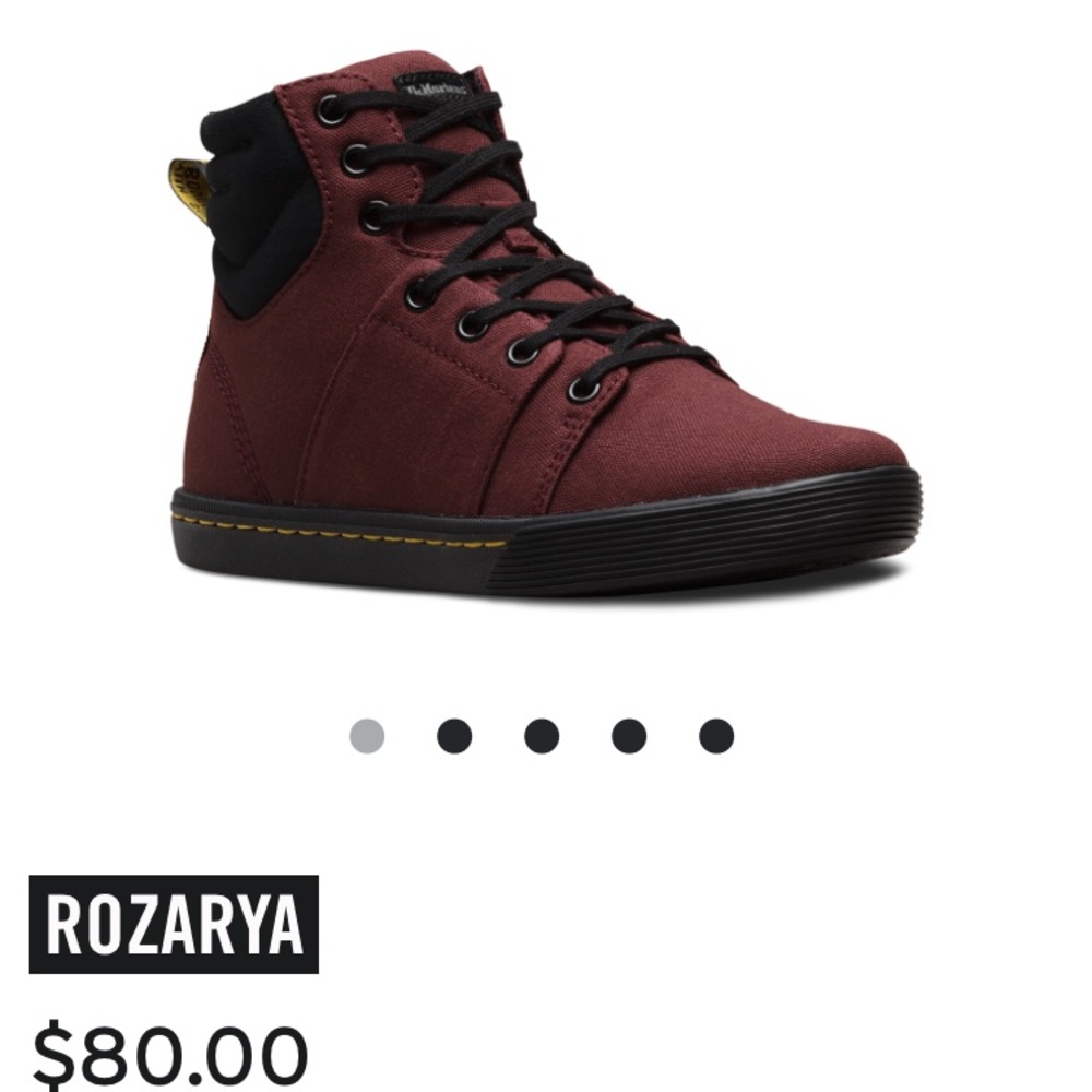 Dr Martens ankle high canvas shoes